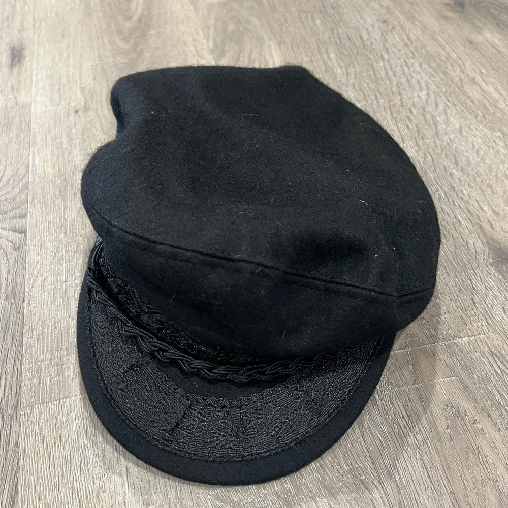 AEGEAN Athens SF Greek Fisherman’s Cap Wool Blend Black Hat